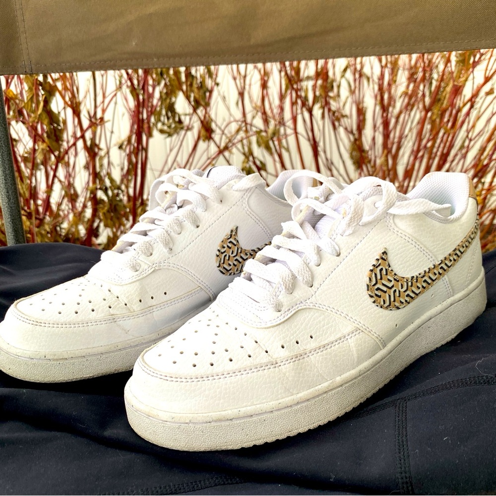 Nike Court Vision Lo Womens Sneakers Size 9 Animal Print